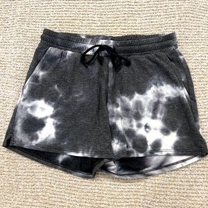 Pixie Lane tie dye shorts, sweatshirt material. NWOT